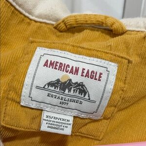 American Eagle Mustard Yellow Corduroy Jacket